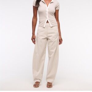 Abercrombie & Fitch Mid Rise Barrel Pant